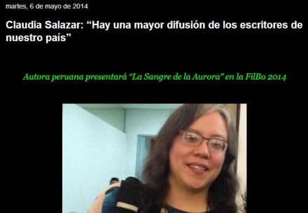 Entrevista para Lima en Escena FILBO 2014